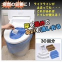 非常時・アウトドアでのトイレにセルレット凝固剤・汚物袋セット30回分