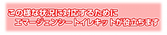 【災害用簡易トイレ】エマージェンシートイレキット