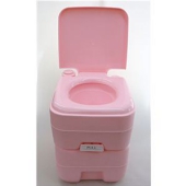 災害用ポータブル簡易水洗トイレピンク 20リットル 
