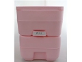 災害用ポータブル簡易水洗トイレピンク 20リットル
