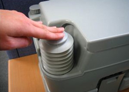 災害用ポータブル簡易水洗トイレ20リットル