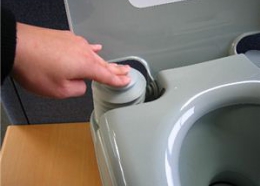 災害用ポータブル簡易水洗トイレ20リットル