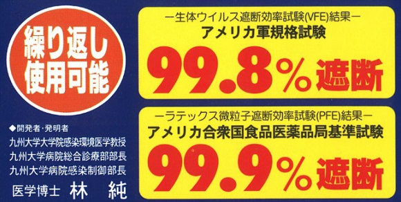 中国大気汚染対策　高性能マスク　抗ウイルスマスク「FSC・F－95」