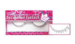 デコラティブアイラッシュ 1P(下まつげ用) ストレート 【4セット】