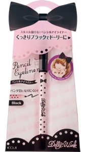 益若つばさプロデュースドーリーウインク ペンシルアイライナー ブラック 2DW3151
