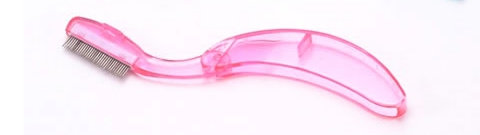 貝印　マスカラコーム （金属タイプ） ピンク