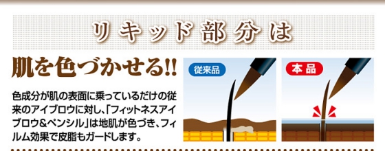 フィットネスアイブロウ＆ペンシル