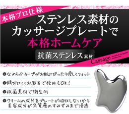小顔フェイシャル cassage カッサージプレートステンレス