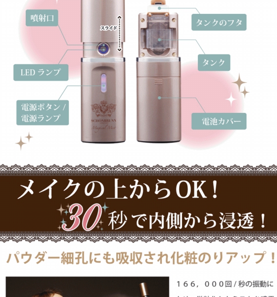 AKB48 板野友美 河西智美 愛用マジカルミストハンディ フェイスミスト