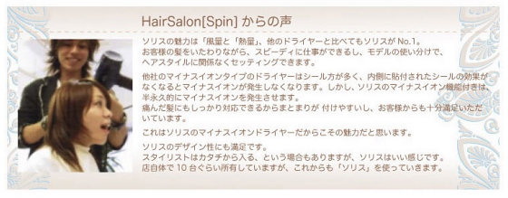 Solis（ソリス） ハンドドライヤー イオンテクノロジー 311 【業務用スタイリスト愛用ドライヤー】