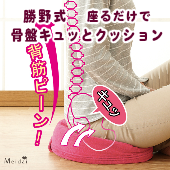 【骨盤矯正グッズ】勝野式 座るだけで骨盤キュッとクッション