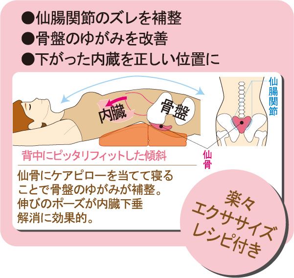 【骨盤矯正グッズ】勝野式 寝るだけDE骨盤ケアピロー