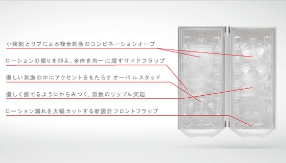 テンガ　フリップライトU.S.メルティー　【ホワイト】TENGA FFLIP-LITE U.S. MELTY  WHITE