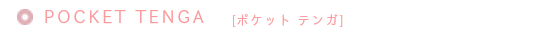 最新オナホ　ポケットテンガ
