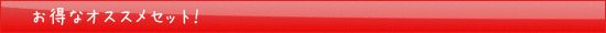 お得なオススメセット！